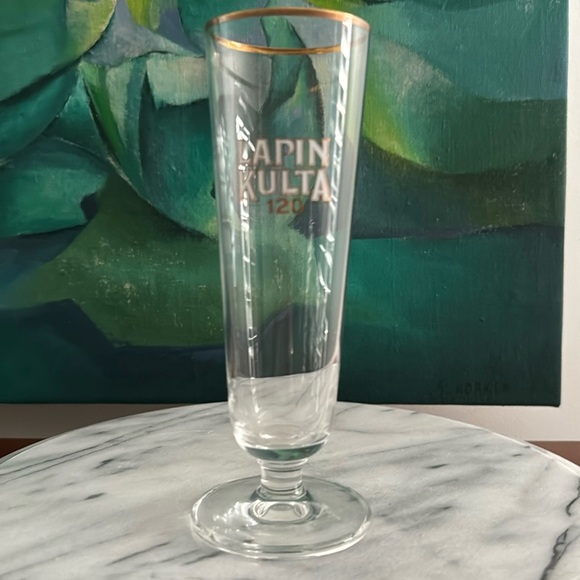 Finnish Lapin Kulta Brewery Commemorative Beer Flute/Glass - Picture 4 of 5